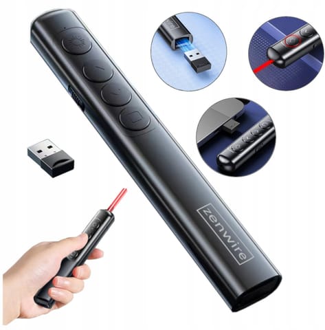⁨Wskaźnik laserowy USB do prezentacji Zenwire S9⁩ w sklepie Wasserman.eu