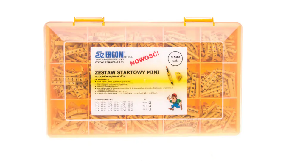 ⁨Zestaw startowy oznacznik przewodów OZZ-0 E04ZP-01020900100⁩ w sklepie Wasserman.eu