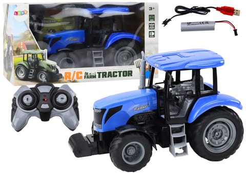 ⁨Traktor Zdalnie Sterowany RC 2.4G Dźwięki Niebieski⁩ w sklepie Wasserman.eu