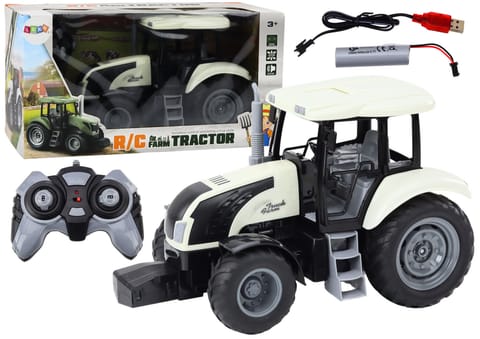 ⁨Traktor Zdalnie Sterowany RC 2.4G Dźwięki Biały⁩ w sklepie Wasserman.eu