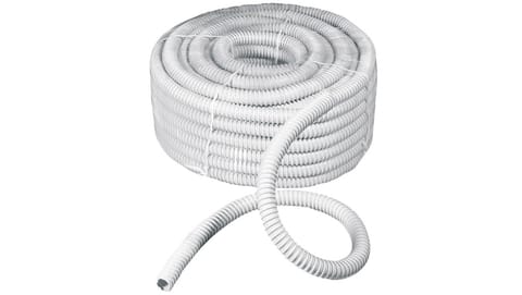 ⁨Rura spiralna wysokoelastyczna szara PVC fi35 ECGFE35 /30m/⁩ w sklepie Wasserman.eu