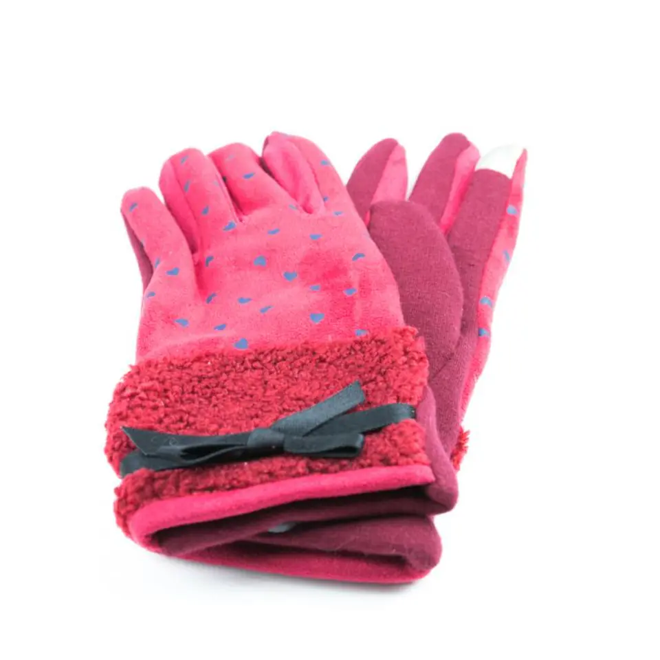 ⁨LOVELY GLOVES WITH HEARTS RED REK10CZE⁩ at Wasserman.eu