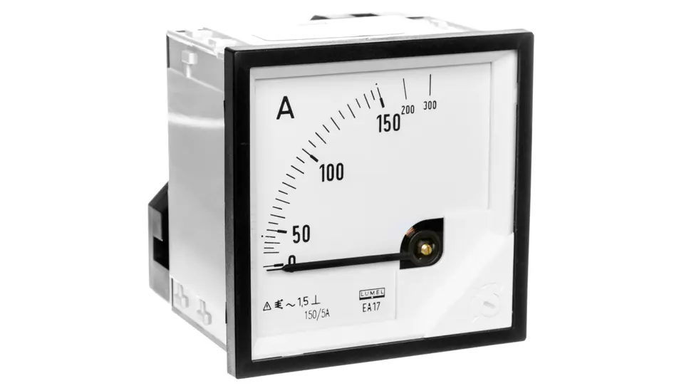 ⁨Ammeter analog panel mount 150/300A for transformer 150/5A 72x72mm IP50 C3 K=90 st. EA17N F41700000000⁩ at Wasserman.eu