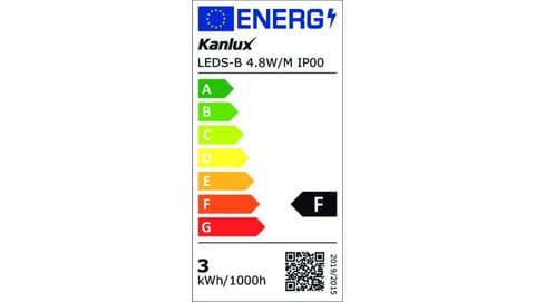 ⁨Taśma LED 6500K 500lm/m LEDS-B 4.8W/M IP00-CW 24518⁩ w sklepie Wasserman.eu