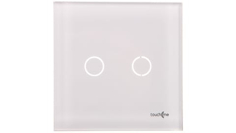 ⁨TouchMe Large glass panel, double connector, white TM702W⁩ at Wasserman.eu