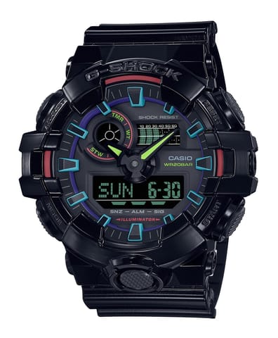 ⁨Zegarek Męski CASIO G-SHOCK GA-700RGB-1AER + BOX⁩ w sklepie Wasserman.eu