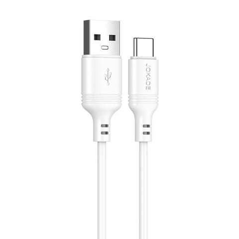 ⁨Kabel 2m 3A (USB - USB-C) Ładowanie i Transfer Danych Jokade Bohao (JA007) biały⁩ w sklepie Wasserman.eu