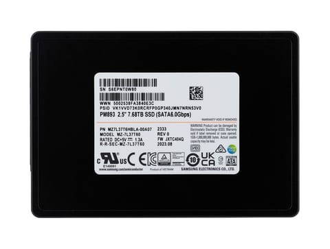 ⁨Dysk SSD Samsung PM893 7.68TB SATA 2.5" MZ7L37T6HBLA-00A07 (DWPD 1)⁩ w sklepie Wasserman.eu