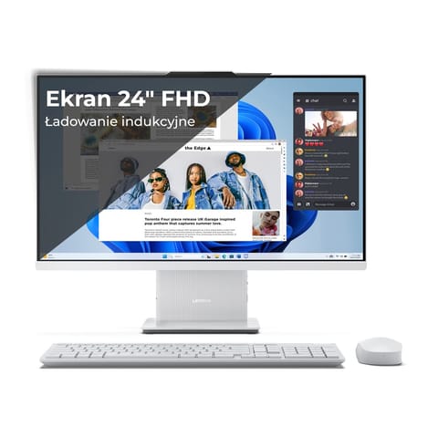 ⁨Lenovo IdeaCentre AIO 24IRH9 Intel® Core™ i5 i5-13420H 60.5 cm (23.8") 1920 x 1080 pixels All-in-One PC 16 GB DDR5-SDRAM 512 GB SSD Windows 11 Wi-Fi 6 (802.11ax) Cloud Grey⁩ at Wasserman.eu