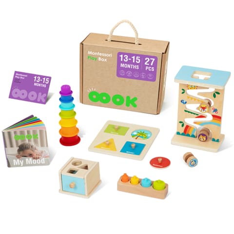 ⁨TOOKY TOY Box Pudełko XXL Montessori Edukacyjne 6w1 Sensoryczne 13-15 Mies⁩ w sklepie Wasserman.eu