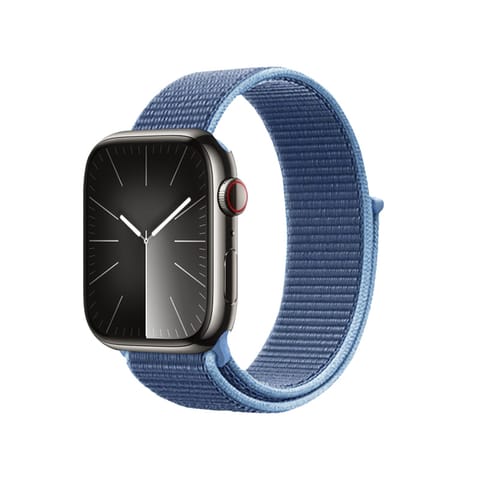 ⁨Crong Nylon - Pasek sportowy do Apple Watch 44/45/46/49 mm (Ocean Blue)⁩ w sklepie Wasserman.eu