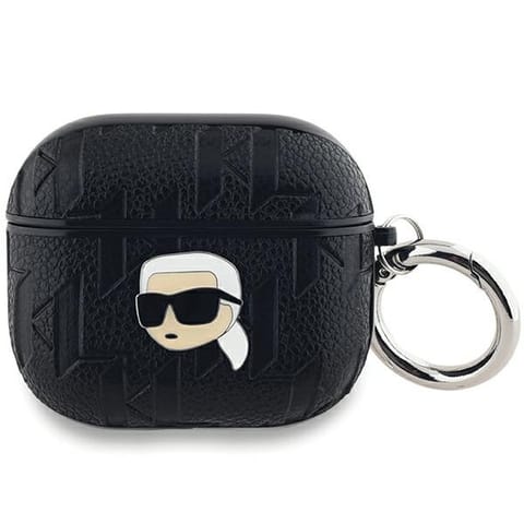 ⁨Karl Lagerfeld KLA3PGKIPK AirPods 3 cover czarny/black Monogram Karl Head⁩ w sklepie Wasserman.eu