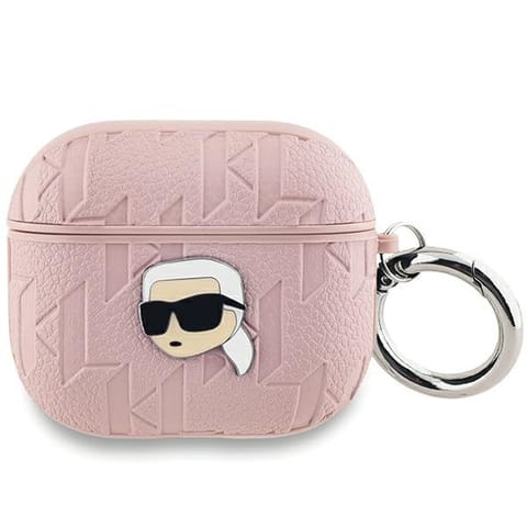 ⁨Karl Lagerfeld KLA3PGKIPP AirPods 3 cover różowy/pink Monogram Karl Head⁩ w sklepie Wasserman.eu