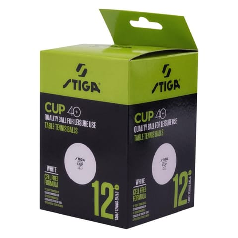 ⁨Piłeczki do tenisa stołowego Stiga Ball Cup 12-PACK (kolor Biały)⁩ w sklepie Wasserman.eu