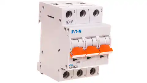 ⁨Wyłącznik nadprądowy 3P C 63A 10kA AC PLSM-C63/3-MW 242480⁩ w sklepie Wasserman.eu