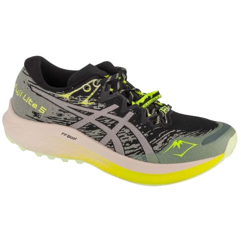 ⁨Buty do biegania Asics Fuji Lite 5 W 1012B690 (kolor Czarny. Szary/Srebrny, rozmiar 41.5)⁩ w sklepie Wasserman.eu