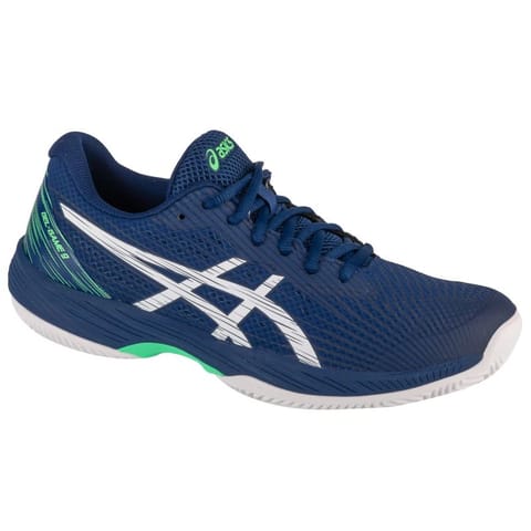 ⁨Buty do tenisa ziemnego Asics Gel-Game 9 Clay/Oc M 1041A358 (kolor Granatowy, rozmiar 43.5)⁩ w sklepie Wasserman.eu