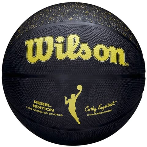 ⁨Piłka do koszykówki Wilson WNBA Rebel Edition Atlanta Dream (kolor Czarny. Żółty, rozmiar 6)⁩ w sklepie Wasserman.eu