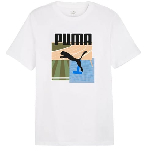 ⁨Koszulka Puma Graphics Summer Sports Tee II M 627909 (kolor Biały, rozmiar 2XL)⁩ w sklepie Wasserman.eu