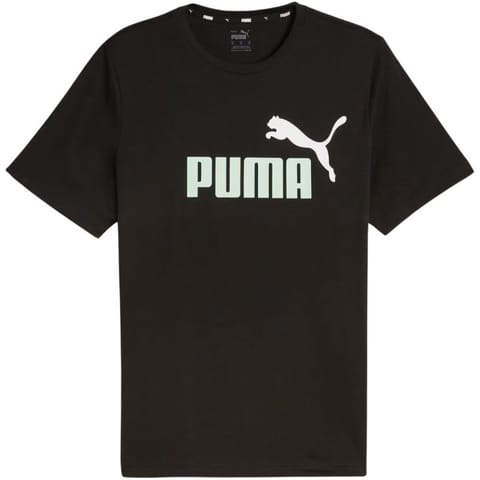 ⁨Koszulka Puma Ess+ 2 Col Logo Tee M 586759 (kolor Czarny, rozmiar M)⁩ w sklepie Wasserman.eu