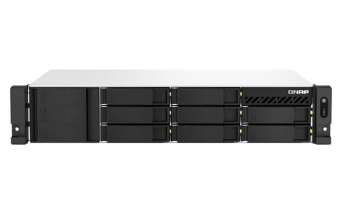 ⁨QNAP TS-864EU-RP-8G NAS/storage server Rack (2U) Ethernet LAN Black⁩ at Wasserman.eu