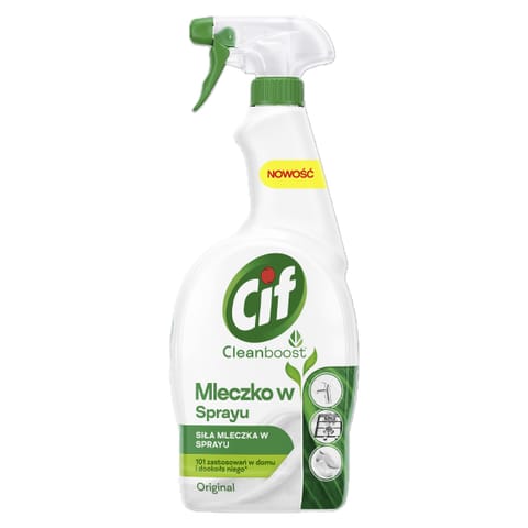 ⁨CIF Cleanboost Mleczko w sprayu 750 ml⁩ w sklepie Wasserman.eu