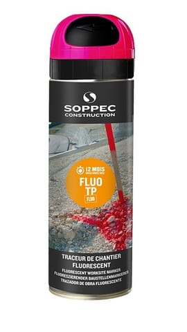 ⁨FARBA DO ZNAKOWANIA FLUO TP RóŻOWA 500ML SOPPEC⁩ w sklepie Wasserman.eu