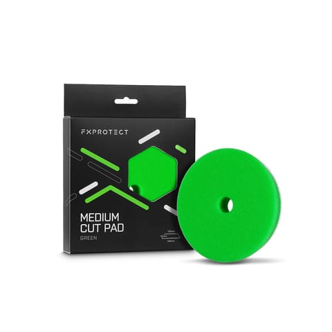 ⁨FX Protect Medium Cut Pad Green 125mm - otwarto-komórkowy pad średnio tnący⁩ w sklepie Wasserman.eu