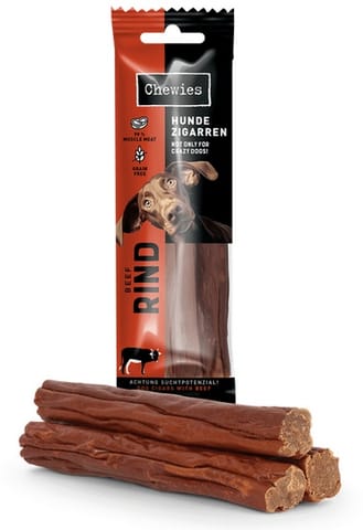 ⁨Chewies Hundezigarren Rind - wołowina 75g⁩ w sklepie Wasserman.eu