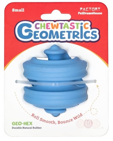 PetDreamHouse Zabawka gumowa Geo-Hex błękitna w sklepie Wasserman.eu