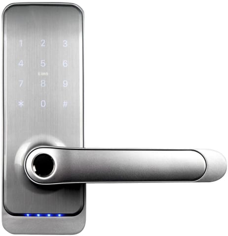 ⁨Klamka z kontrolerem dostępu EURA ELH-01H4 silver⁩ w sklepie Wasserman.eu