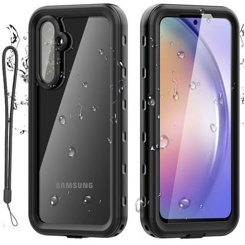 ⁨Etui do Samsung Galaxy A35 5G Pancerne wodoodporne IP68 360 Armor Case wbudowana szybka Alogy czarne⁩ w sklepie Wasserman.eu