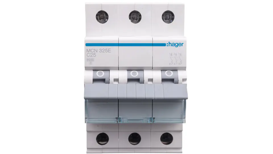 ⁨Wyłącznik nadprądowy 3P C 25A 6kA AC MCN325E⁩ w sklepie Wasserman.eu