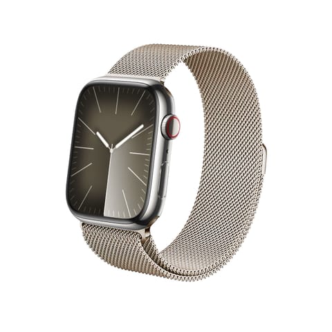 ⁨Crong Milano Steel – Pasek ze stali nierdzewnej do Apple Watch 38/40/41 mm (szampański)⁩ w sklepie Wasserman.eu