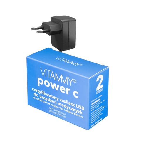 ⁨VITAMMY POWER C Certyfikowany zasilacz USB C do ciśnieniomierzy NEXT 2/2+ 3 4/4+ 6, 7 i 8+ basic⁩ w sklepie Wasserman.eu