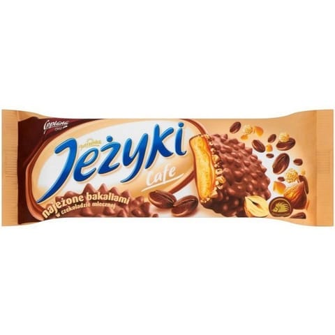 ⁨CIASTKA JEŻYKI 140G KAWOWE⁩ w sklepie Wasserman.eu