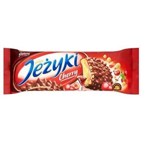 ⁨CIASTKA JEŻYKI 140G WIŚNIOWE⁩ w sklepie Wasserman.eu