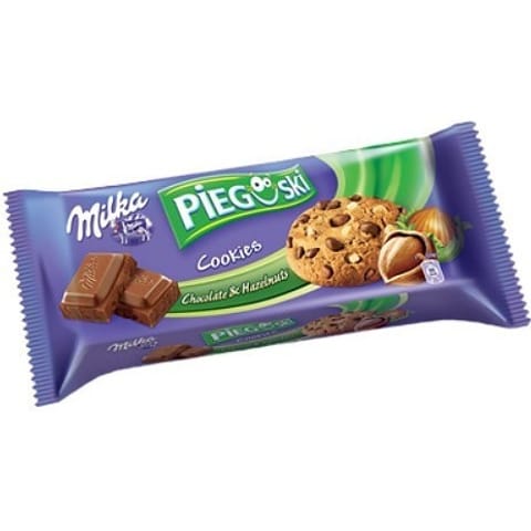 PIEGUSKI MILKA z CZEKOLADĄ i ORZECHAMI 135g w sklepie Wasserman.eu
