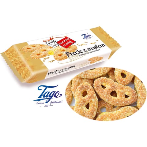 ⁨Ciastka Tago 135g Precle z masłem⁩ w sklepie Wasserman.eu