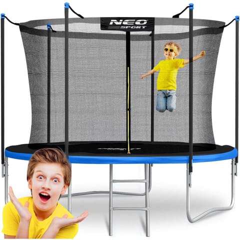 ⁨Trampolina ogrodowa 10ft/312cm z siatką wewnętrzną i drabinką Neo-Sport⁩ w sklepie Wasserman.eu