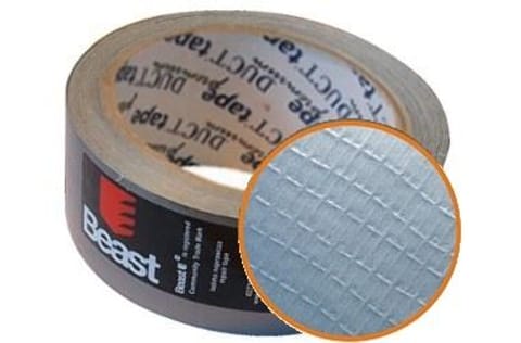 Taśma naprawcza zbrojona mocna DUCT TAPE 50mm 25m szara srebrna tkaninowa w sklepie Wasserman.eu
