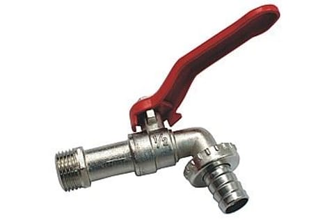 Kran zawór kulowy ogrodowy wąż 1/2" czerpalny w sklepie Wasserman.eu