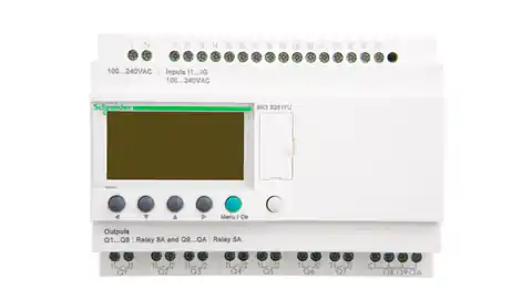 ⁨Sterownik programowalny 16 wejść 10 wyjść 100-240V AC RTC/LCD Zelio SR3B261FU⁩ w sklepie Wasserman.eu