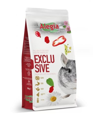 ⁨ALEGIA Exclusive Chinchilla - chinchilla food - 700g⁩ at Wasserman.eu