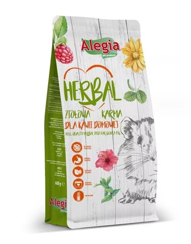 ⁨ALEGIA Herbal domestic guinea pig dry food - 600g⁩ at Wasserman.eu