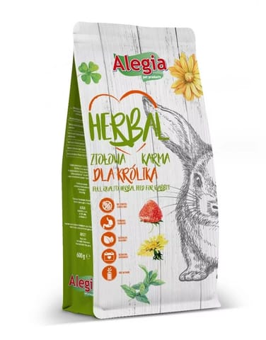 ⁨ALEGIA Herbal dry rabbit food - 600g⁩ at Wasserman.eu