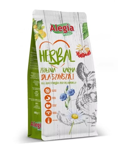 ⁨ALEGIA Herbal karma Szynszyla 600g⁩ w sklepie Wasserman.eu