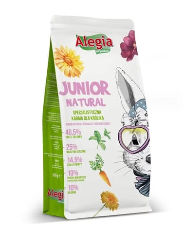 ⁨ALEGIA Junior Natural karma Królik 650g⁩ w sklepie Wasserman.eu