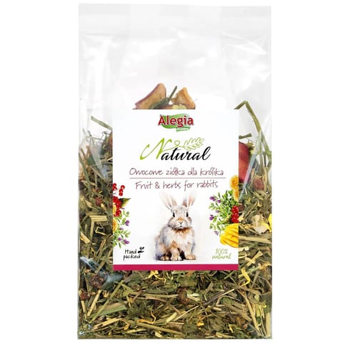 ⁨ALEGIA Fruit & Herbs for rabbits - treat for rabbits - 130g⁩ at Wasserman.eu