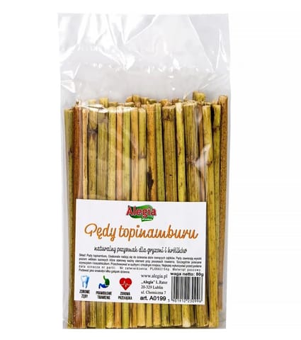 ⁨ALEGIA Jerusalem artichoke shoots - treat for rodents and rabbits - 80g⁩ at Wasserman.eu